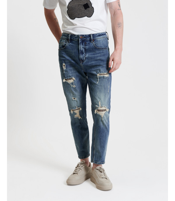 More about MIKE carrot cropped fit with rips&amp;repairs