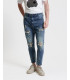 MIKE carrot cropped fit with rips&repairs