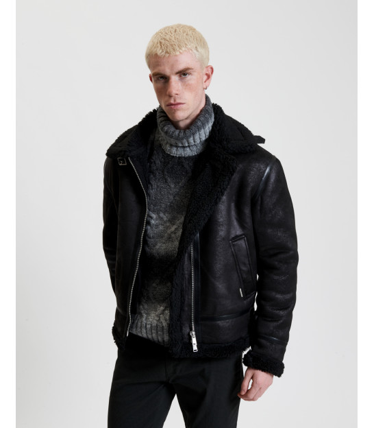 Faux-shearling jacket Gianni Lupo