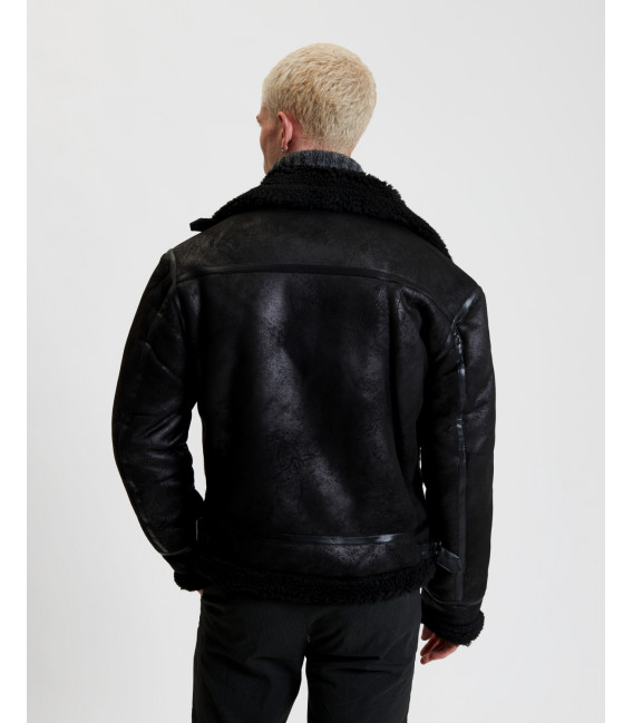 Faux-shearling jacket