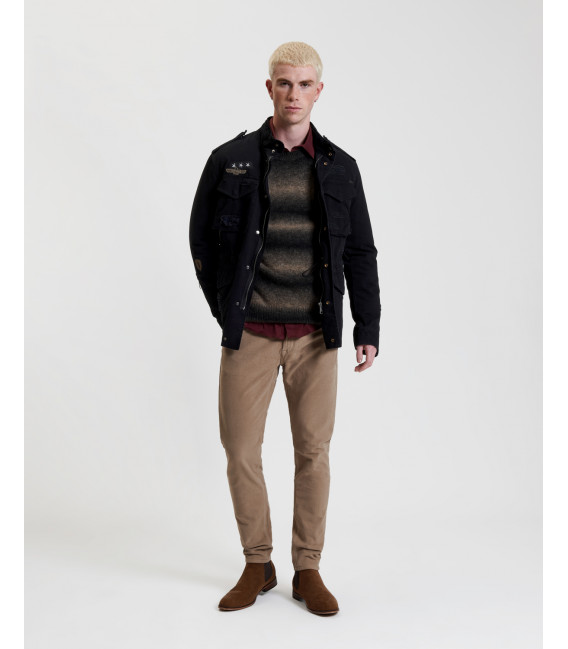 Removable padding military jacket