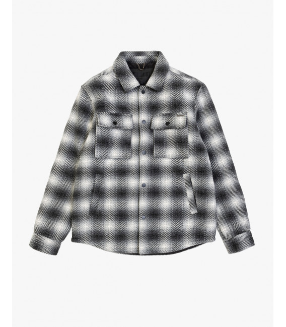 Herringbone check overshirt