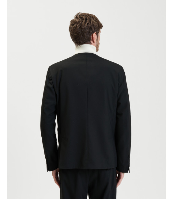 No revers collar blazer