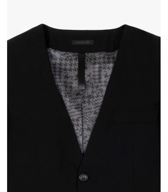 No revers collar blazer