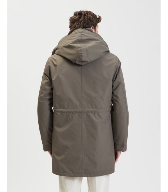 Water proof parka with double detachable padding