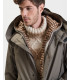 Water proof parka with double detachable padding