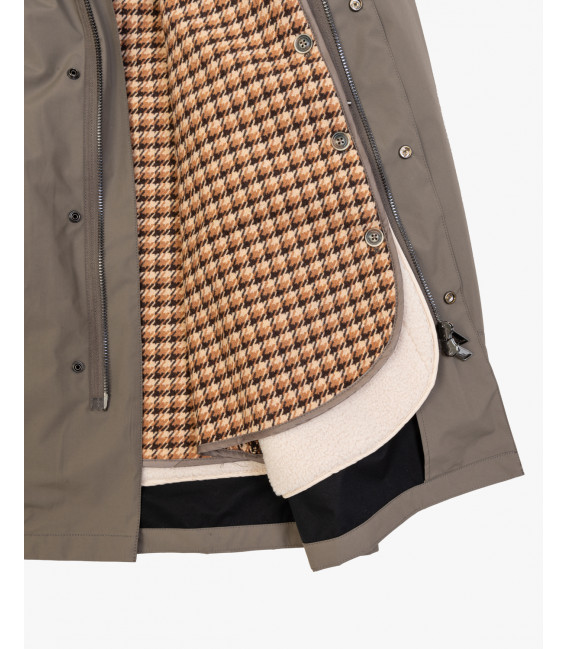 Water proof parka with double detachable padding