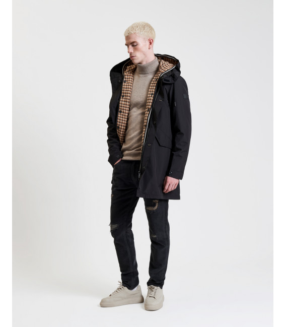 Water proof parka with double detachable padding