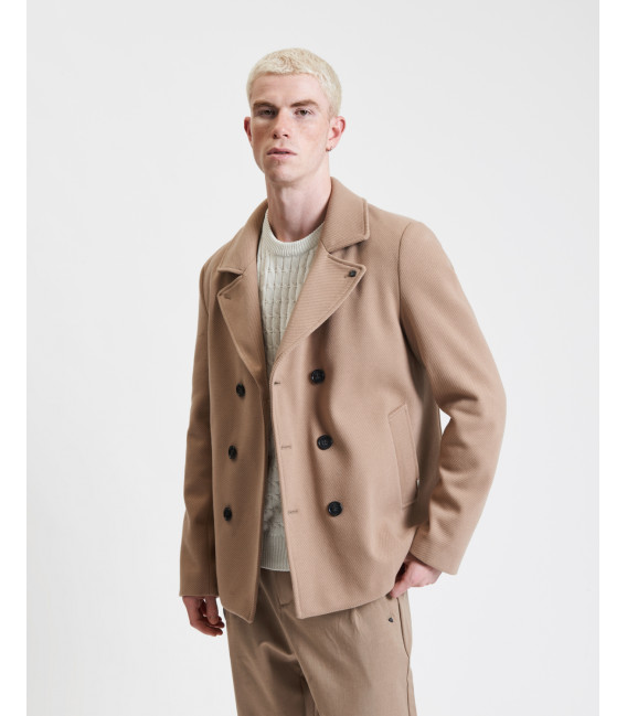 Double breasted peacoat