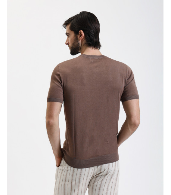 Muscle fit knitted t-shirt