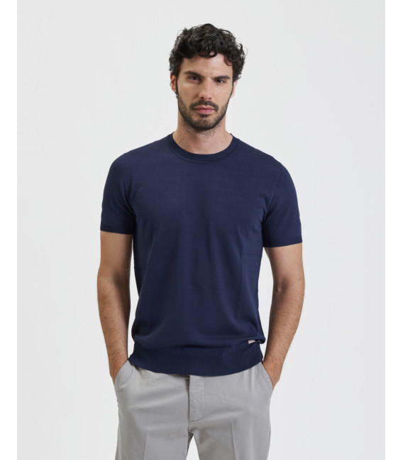 Muscle fit knitted t-shirt