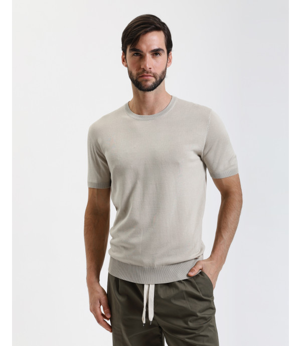 T-shirt in maglia muscle fit