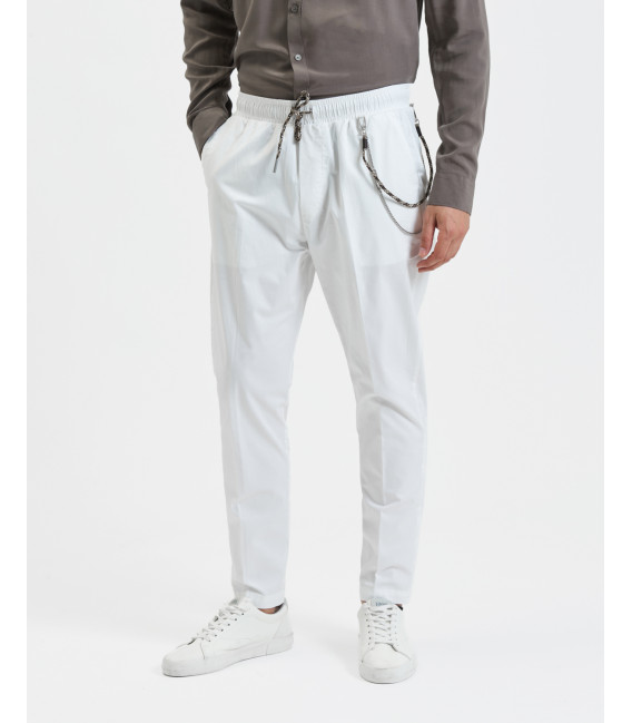 LEONARD cotton drawstring troursers