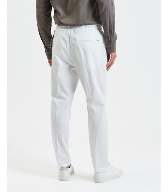LEONARD cotton drawstring troursers