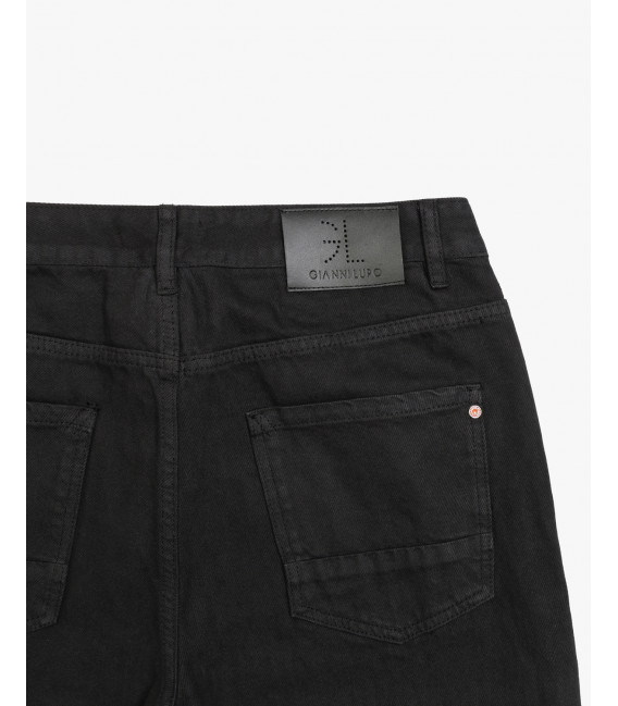 Pantaloni 5 tasche COOPER carrot cropped fit con tagli asimettrici