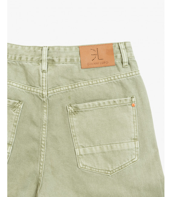 Pantaloni 5 tasche COOPER carrot cropped fit con tagli asimettrici