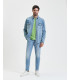 Overshirt denim con tasche