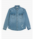 Overshirt denim con tasche