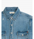 Overshirt denim con tasche