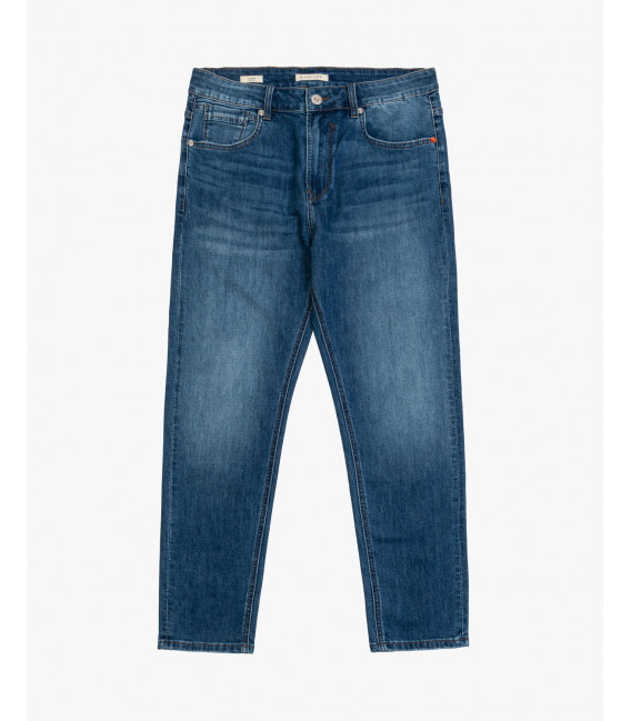 Jeans MIKE95 carrot fit con graffi medium wash