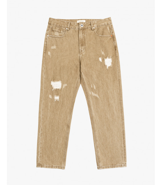 Jeans MIKE carrot cropped con strappi