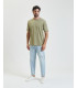 Jeans DAD relaxed fit light wash con graffi