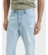 Jeans DAD relaxed fit light wash con graffi