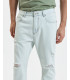 Jeans COOPER carrot cropped fit con strappo sul ginocchio