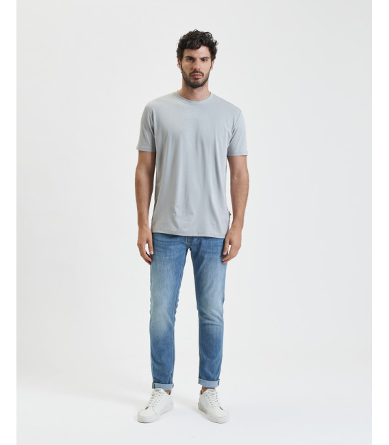 BRUCE regular fit jeans with rips dark wash