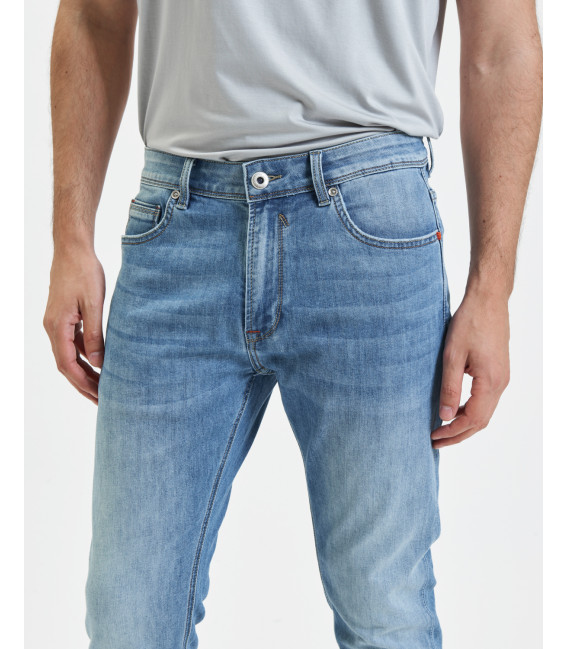 BRUCE regular fit jeans with rips dark wash