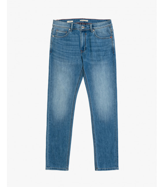 BRUCE regular fit jeans with rips dark wash
