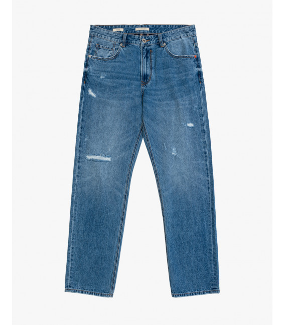 Jeans ALEX straight fit con whiskers e rotture