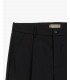 Wide leg trousers with flat front crease
