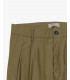 Wide leg trousers with double pleats