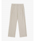 Wide leg trousers with double pleats