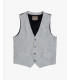 4 buttons striped waistcoat