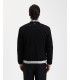 Perforated faux-suede bomber jacket