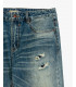 MIKE carrot cropped fit jeans distressed effect