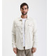 Overshirt con fantasia in rilievo