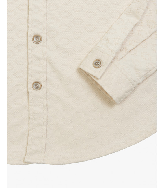 Overshirt con fantasia in rilievo