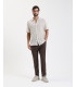 Drawstrings trousers in stripes carrot fit