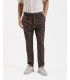 Drawstrings trousers in stripes carrot fit