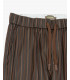 Drawstrings trousers in stripes carrot fit