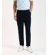 Pantaloni relaxed fit con pinces e chiusura con bottone sul fondo