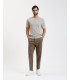 Pantaloni carrot fit con vita elasticizzata
