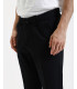 Elastic waist carrot fit trousers