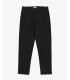 Elastic waist carrot fit trousers