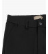 Elastic waist carrot fit trousers