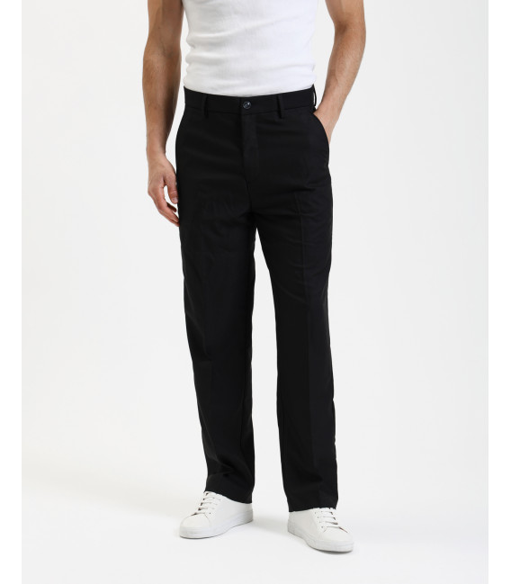 Wide leg relaxed fit trousers