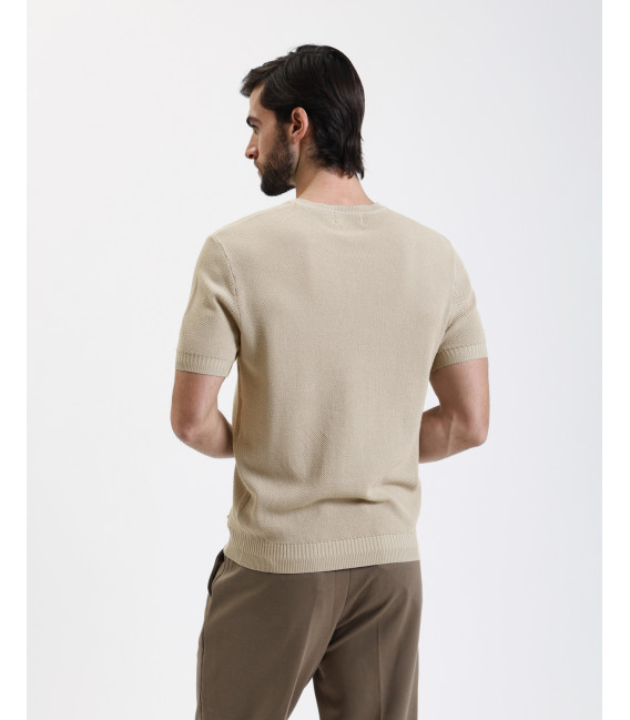 T-shirt in maglia texturizzata